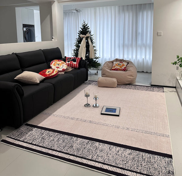 Large Abstract Rugs for Living Room, Geometric Contemporary Modern Rugs Next to Bed, Extra Large Modern Area Rugs-Grace Painting Crafts