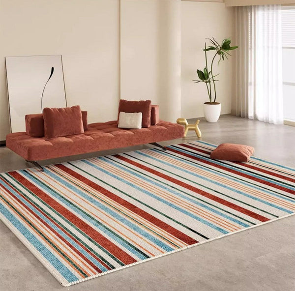 Abstract Area Rugs for Living Room, Modern Carpets for Kitchen, Geometric Contemporary Modern Rugs Next to Bed, Modern Rugs under Dining Room Table-Grace Painting Crafts