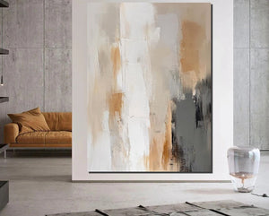 Living Room Wall Painting, Modern Artwork, Large Canvas Painting, Contemporary Wall Painting, Acrylic Painting for Dining Room-Grace Painting Crafts