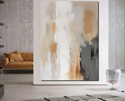 Living Room Wall Painting, Modern Artwork, Large Canvas Painting, Contemporary Wall Painting, Acrylic Painting for Dining Room-Grace Painting Crafts