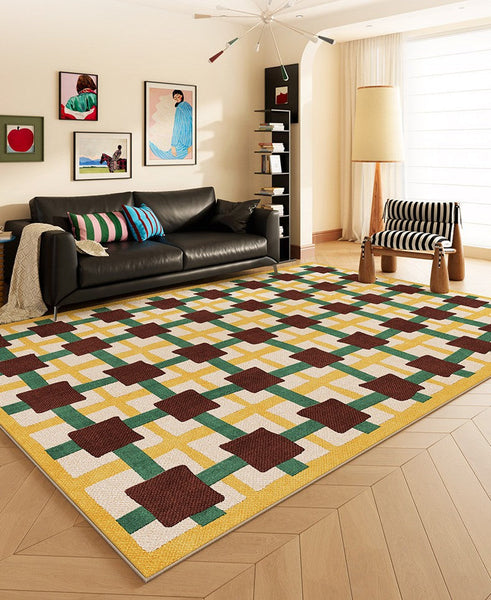 Modern Living Room Rug Ideas, Mid Century Modern Rugs, Geometric Contemporary Rugs, Contemporary Abstract Rugs for Dining Room