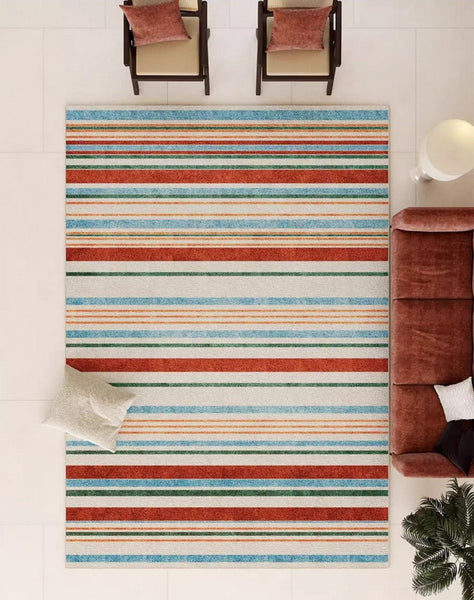Abstract Area Rugs for Living Room, Modern Carpets for Kitchen, Geometric Contemporary Modern Rugs Next to Bed, Modern Rugs under Dining Room Table-Grace Painting Crafts