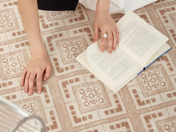 Geometric Modern Rug Ideas for Living Room, Modern Rugs for Living Room, Mid Century Contemporary Area Rugs for Dining Room-Grace Painting Crafts