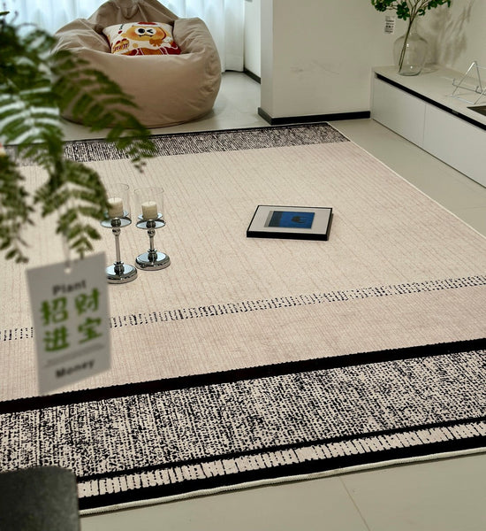 Large Abstract Rugs for Living Room, Geometric Contemporary Modern Rugs Next to Bed, Extra Large Modern Area Rugs-Grace Painting Crafts