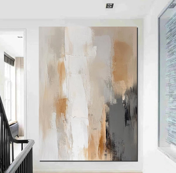 Living Room Wall Painting, Modern Artwork, Large Canvas Painting, Contemporary Wall Painting, Acrylic Painting for Dining Room-Grace Painting Crafts