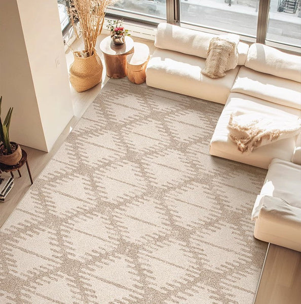 Abstract Modern Rugs for Living Room, Extra Large Modern Rugs under Dining Room Table, Contemporary Geometric Carpets, Contemporary Modern Rugs-Grace Painting Crafts