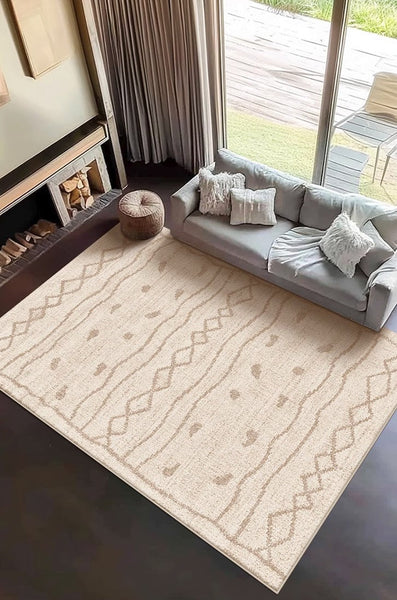 Contemporary Area Rugs for Dining Room, Modern Rugs for Living Room, Bohemian Modern Rug Ideas for Living Room-Grace Painting Crafts