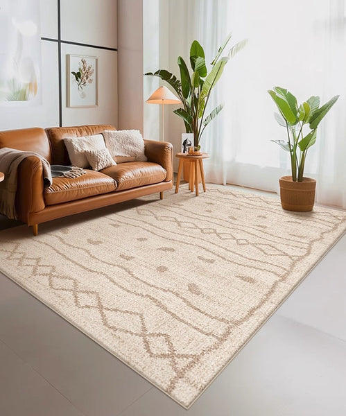 Contemporary Area Rugs for Dining Room, Modern Rugs for Living Room, Bohemian Modern Rug Ideas for Living Room-Grace Painting Crafts