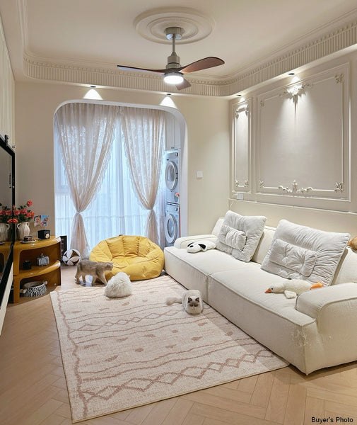 Contemporary Area Rugs for Dining Room, Modern Rugs for Living Room, Bohemian Modern Rug Ideas for Living Room-Grace Painting Crafts