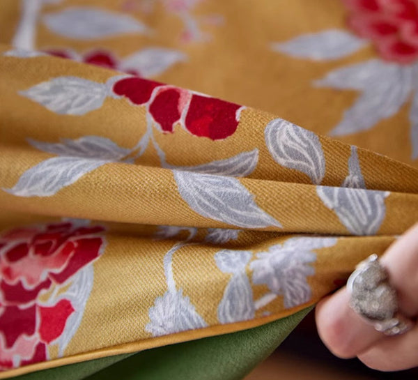 Farmhouse Table Cloth, Dining Room Flower Table Cloths, Large Square Tablecloth for Round Table, Extra Large Rectangular Table Covers for Kitchen-Grace Painting Crafts