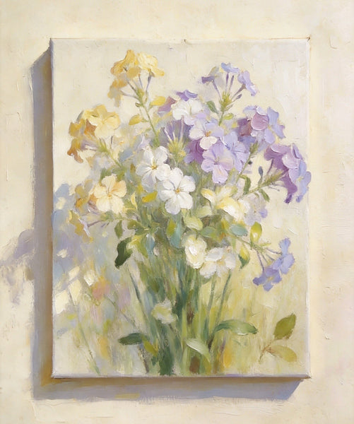Fading Hues of Summer Blooms, Original Flower Paintings, Small Canvas Artwork, Original Still Life Paintings, Hand Painted Canvas Art-Grace Painting Crafts