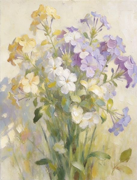 Fading Hues of Summer Blooms, Original Flower Paintings, Small Canvas Artwork, Original Still Life Paintings, Hand Painted Canvas Art-Grace Painting Crafts