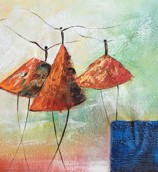 Acrylic Painting for Sale, Modern Wall Art Ideas, Contemporary Painting, Ballet Dancer Paintings, Paintings for Dining Room, Abstract Acrylic Painting-Grace Painting Crafts