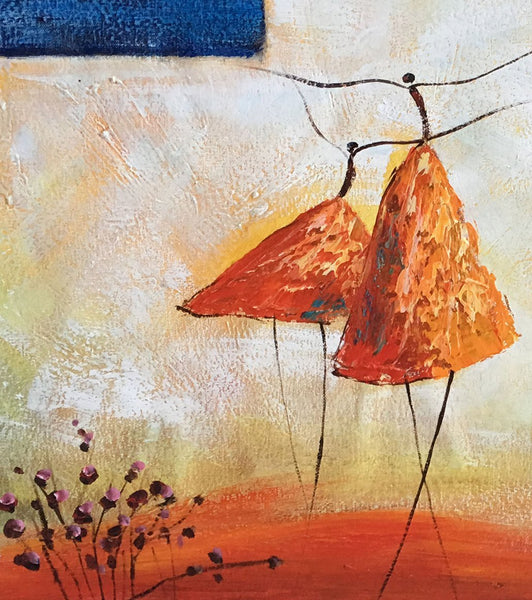 Acrylic Painting for Sale, Modern Wall Art Ideas, Contemporary Painting, Ballet Dancer Paintings, Paintings for Dining Room, Abstract Acrylic Painting-Grace Painting Crafts