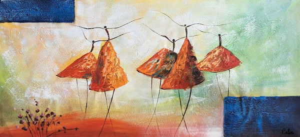 Acrylic Painting for Sale, Modern Wall Art Ideas, Contemporary Painting, Ballet Dancer Paintings, Paintings for Dining Room, Abstract Acrylic Painting-Grace Painting Crafts