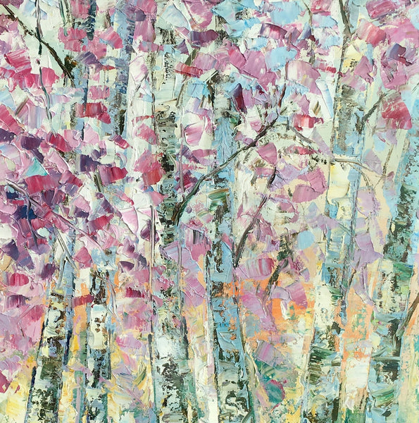 Landscape Oil Paintings, Autumn Tree Painting, Oil Painting on Canvas, Custom Original Painting for Sale-Grace Painting Crafts