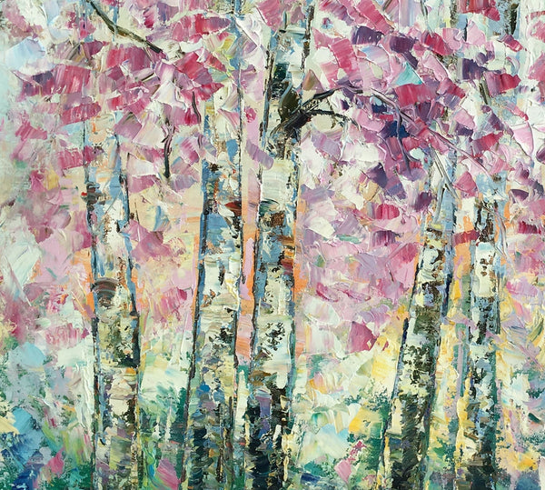 Landscape Oil Paintings, Autumn Tree Painting, Oil Painting on Canvas, Custom Original Painting for Sale-Grace Painting Crafts