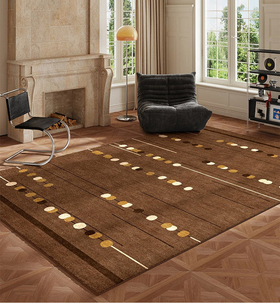 Living Room Modern Rug Ideas, Mid Century Modern Rugs for Bedroom, Large Contemporary Area Rugs for Dining Room-Grace Painting Crafts
