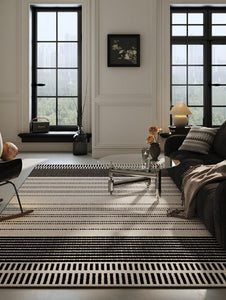 Geometric Contemporary Modern Rugs Next to Bed, Large Abstract Rugs for Living Room, Extra Large Modern Area Rugs-Grace Painting Crafts