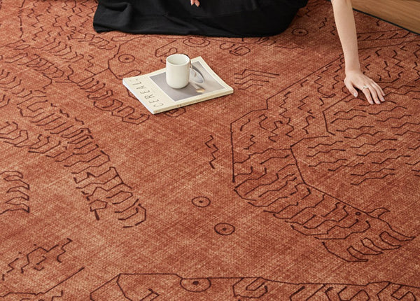 Contemporary Modern Rugs Next to Bed, Modern Rugs for Living Room, Modern Rugs under Dining Room Table, Geometric Modern Carpets for Office