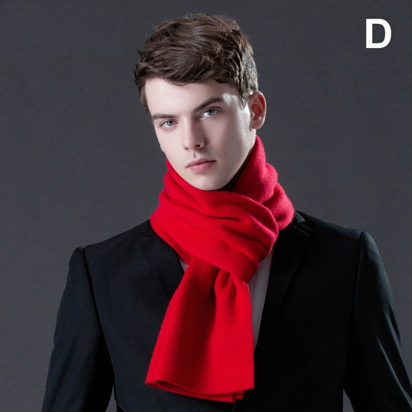 Men's Winter Scarf, Thick Wool Scarf for Men, Formal Men Scarf Styles, Business Wool Scarf for Gentleman, Modern Casual Scarf Men, Men's Wool Scarf Winter-Grace Painting Crafts