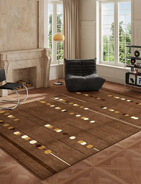 Living Room Modern Rug Ideas, Mid Century Modern Rugs for Bedroom, Large Contemporary Area Rugs for Dining Room-Grace Painting Crafts