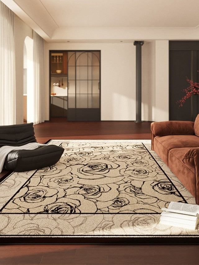 Simple Large Modern Rugs for Living Room, Abstract Modern Rugs for Bedroom, Contemporary Geometric Modern Rugs, Modern Rugs for Dining Room-Grace Painting Crafts