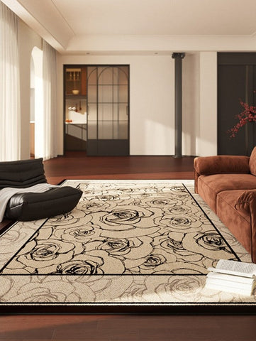 Simple Large Modern Rugs for Living Room, Abstract Modern Rugs for Bedroom, Contemporary Geometric Modern Rugs, Modern Rugs for Dining Room-Grace Painting Crafts