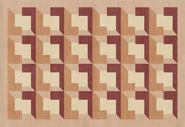 Modern Rugs for Dining Room, Large Modern Rugs for Living Room, Mid Century Modern Rugs for Bedroom, Abstract Geometric Modern Rugs-Grace Painting Crafts