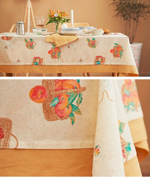 Extra Large Modern Table Cloths for Dining Room, Kitchen Rectangular Table Covers, Square Tablecloth for Round Table, Wedding Tablecloth, Farmhouse Cotton Table Cloth-Grace Painting Crafts