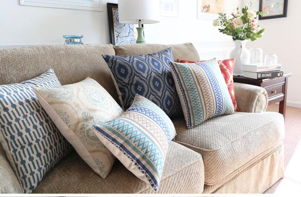 Decorative Pillows for Couch, Simple Modern Throw Pillows, Geometric Pattern Throw Pillows, Decorative Sofa Pillows for Living Room-Grace Painting Crafts