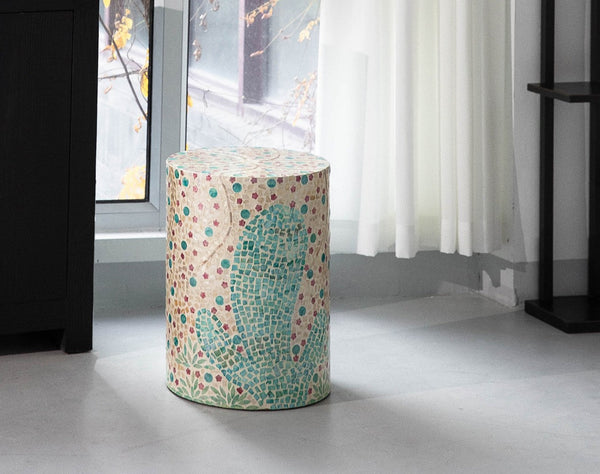 Unique Small End Table, Portable Casual Side Table, Creative Coffee Table, Contemporary Small Sofa Side Table, Shell Small Side Table-Grace Painting Crafts