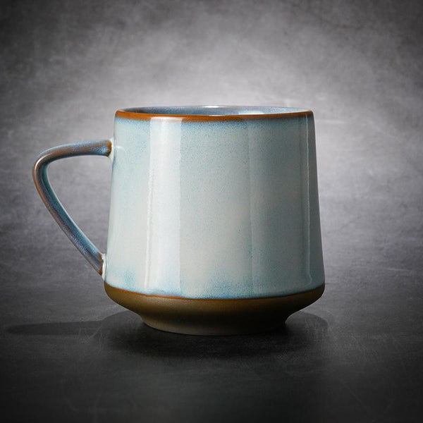 Large Tea Cup, Large Pottery Coffee Cup, Ceramic Coffee Mug, Latte Coffee Cup, Handmade Coffee Cup-Grace Painting Crafts