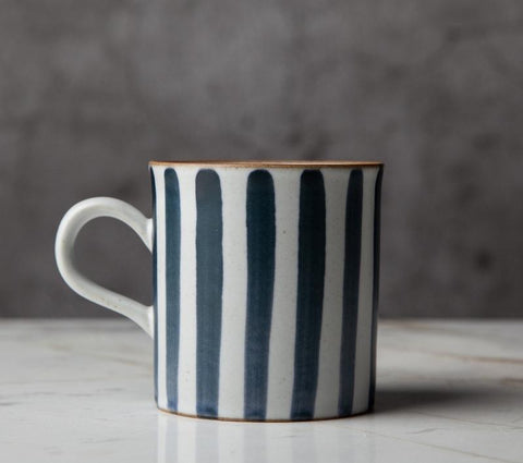 Large Capacity Coffee Cup, Cappuccino Coffee Mug, Pottery Tea Cup, Handmade Pottery Coffee Cup-Grace Painting Crafts