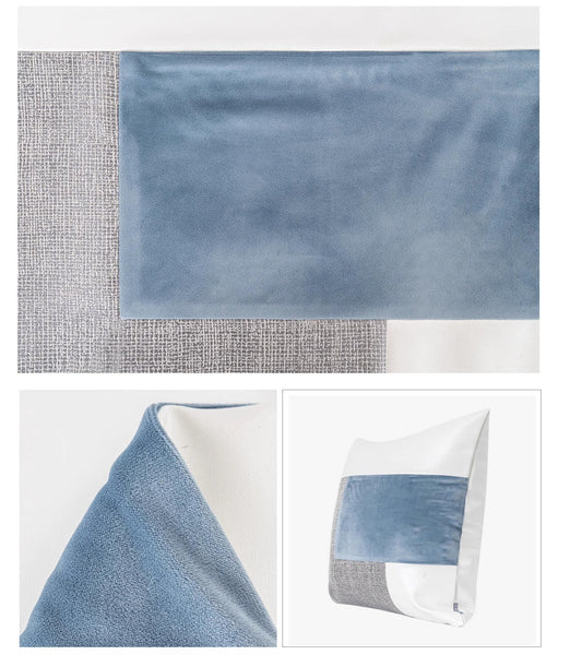 Sky Blue Abstract Contemporary Throw Pillow for Living Room, Modern Sofa Throw Pillows, Large Decorative Throw Pillows for Couch-Grace Painting Crafts