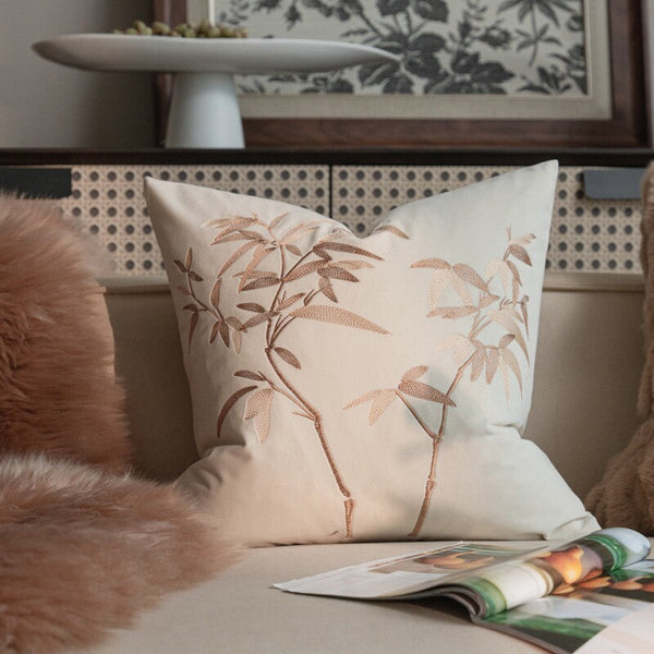 Decorative Pillow Arrangement Ideas for Couch, Modern Decorative Pillows for Bedroom, Embroidered Butterfly Pillow Covers, Large Decorative Throw Pillows for Living Room-Grace Painting Crafts