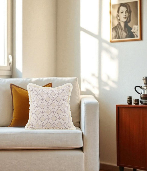 Large Square Pillows, Modern Throw Pillows, Modern Sofa Pillows, Decorative Throw Pillow for Couch, Decorative Throw Pillows for Living Room Couch-Grace Painting Crafts