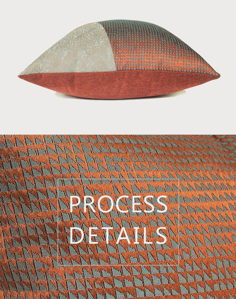 Large Modern Throw Pillows for Couch, Decorative Throw Pillow for Couch, Red Modern Sofa Pillows, Throw Pillows for Modern Living Room-Grace Painting Crafts