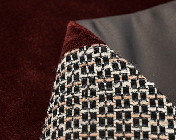 Red Modern Sofa Throw Pillows, Red Decorative Throw Pillows for Couch, Large Abstract Contemporary Throw Pillow for Interior Design-Grace Painting Crafts