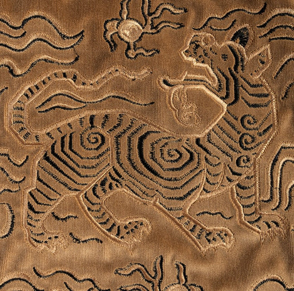 Contemporary Modern Sofa Pillows, Embroidery Tiger Pattern Pillows for Couch, Decorative Throw Pillows for Bedroom, Large Modern Sofa Pillow for Living Room-Grace Painting Crafts