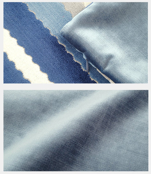 Contemporary Square Modern Throw Pillows for Couch, Large Abstract Blue Decorative Throw Pillows, Simple Throw Pillow for Interior Design, Modern Sofa Pillows-Grace Painting Crafts