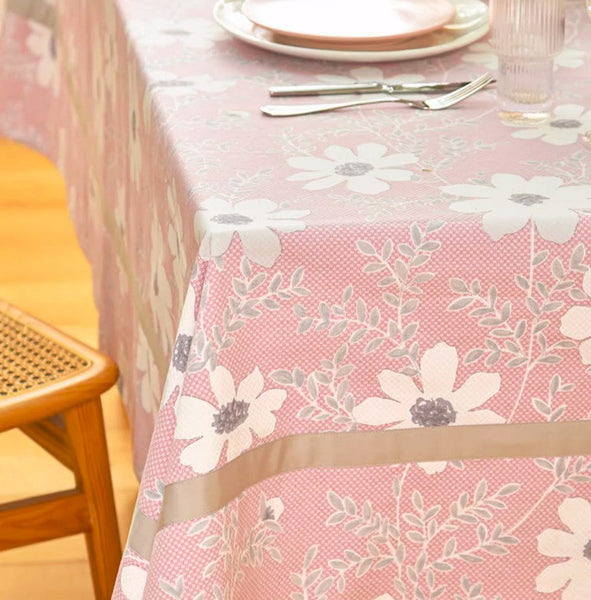 Kitchen Rectangular Table Covers, Square Tablecloth for Round Table, Modern Table Cloths for Dining Room, Farmhouse Cotton Table Cloth, Wedding Tablecloth-Grace Painting Crafts