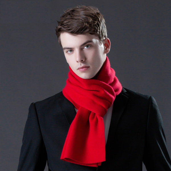 Men's Winter Scarf, Thick Wool Scarf for Men, Formal Men Scarf Styles, Business Wool Scarf for Gentleman, Modern Casual Scarf Men, Men's Wool Scarf Winter-Grace Painting Crafts