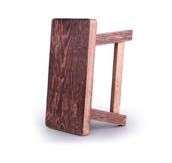 Shoe-changing Stool, Solid Wood low Stool, Wenge Wood Stool, Children's Wooden Stool, Sofa Stool, Dining Table Stool-Grace Painting Crafts