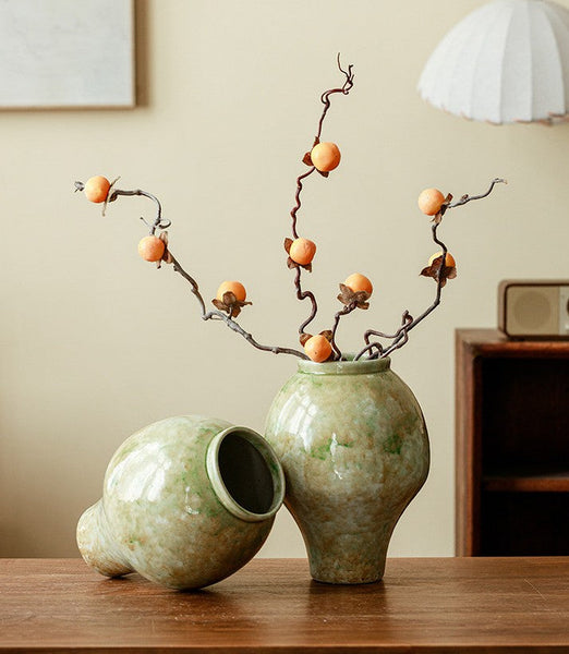 Flower Vases on Table, Centerpiece Ceramic Bud Vases, Porcelain Flower Vases, Handmade Water Holding Flower Vase-Grace Painting Crafts