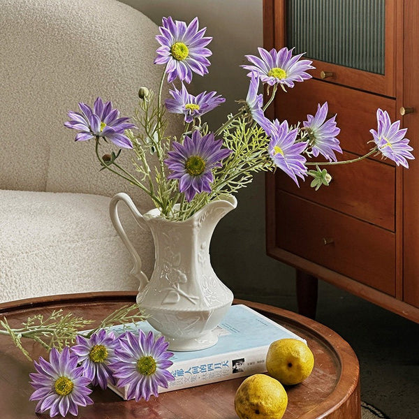 Small Flower Vases on Table, Rustic Porcelain Flower Vases, Ceramic Bud Vases, Handmade Water Holding Flower Vases-Grace Painting Crafts