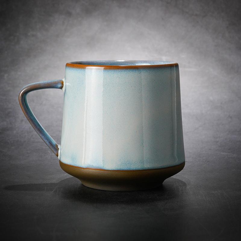 Large Pottery Coffee Cup, Ceramic Coffee Mug, Latte Coffee Cup, Large Tea Cup, Handmade Coffee Cup-Grace Painting Crafts
