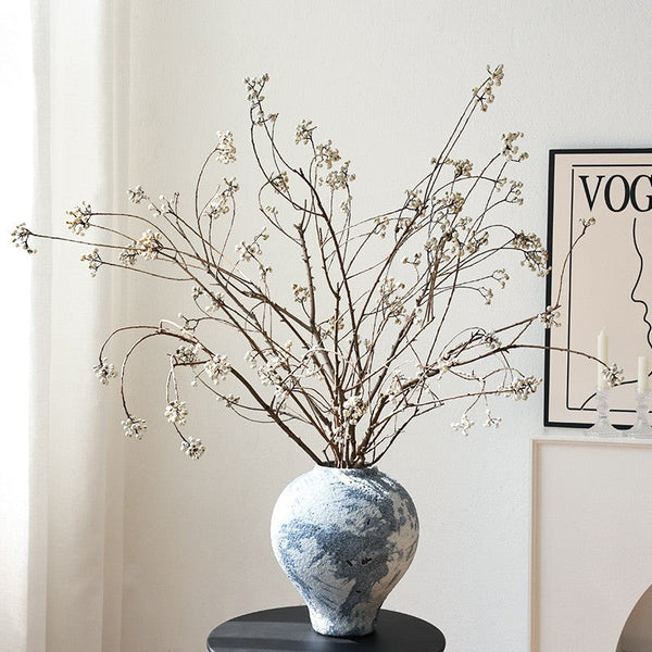 Dried Chinese Tallow Tree Twigs, Natural Decorations, 30 Inch Dried Long Twigs, Flower Arrangement, Handmade Artificial Flower, Natural Dried Branches-Grace Painting Crafts