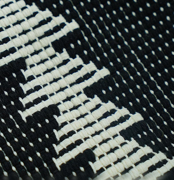 Large Modern Sofa Pillow Covers, Black and White Pattern Contemporary Square Modern Throw Pillows for Couch, Simple Throw Pillow for Interior Design-Grace Painting Crafts