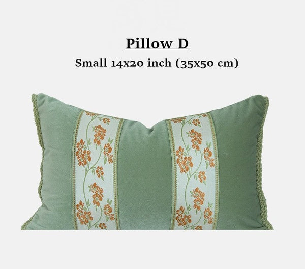 Living Room Decorative Pillows, Modern Decorative Cushions, Decorative Pillows for Bed, Decorative Pillow Arrangement Ideas for Interior Design, Embroidered Floral Bird Pattern Pillow Covers-Grace Painting Crafts